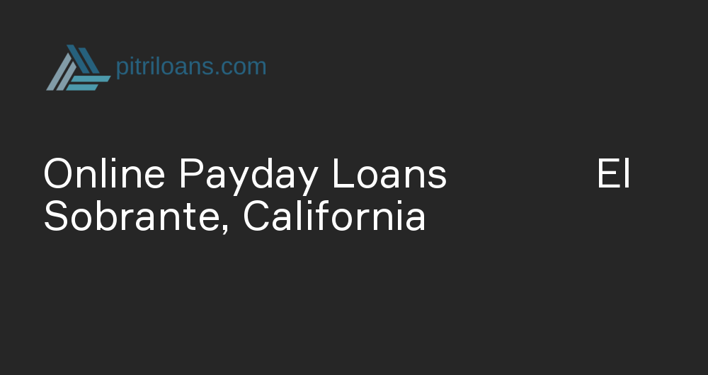 Online Payday Loans in El Sobrante, California