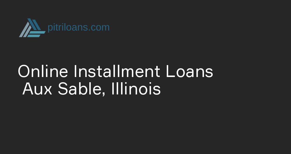 Online Installment Loans in Aux Sable, Illinois