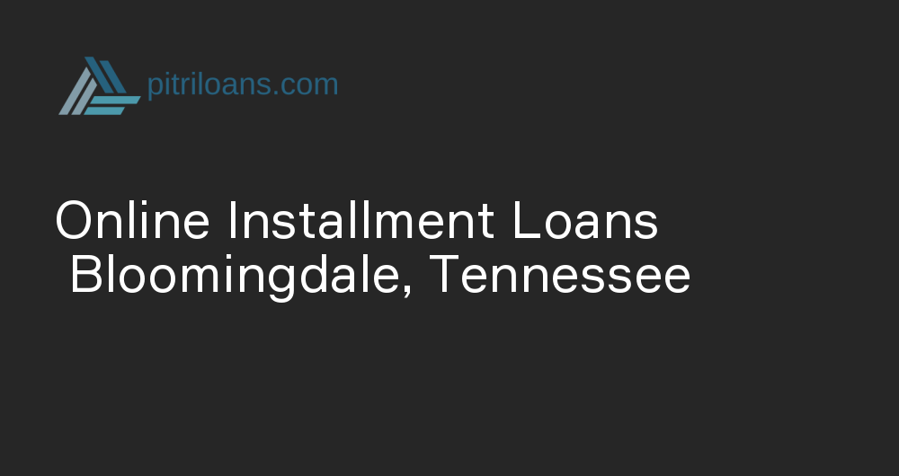 Online Installment Loans in Bloomingdale, Tennessee