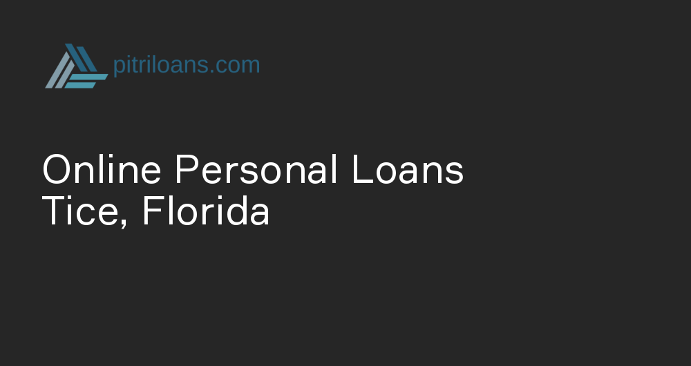 Online Personal Loans in Tice, Florida