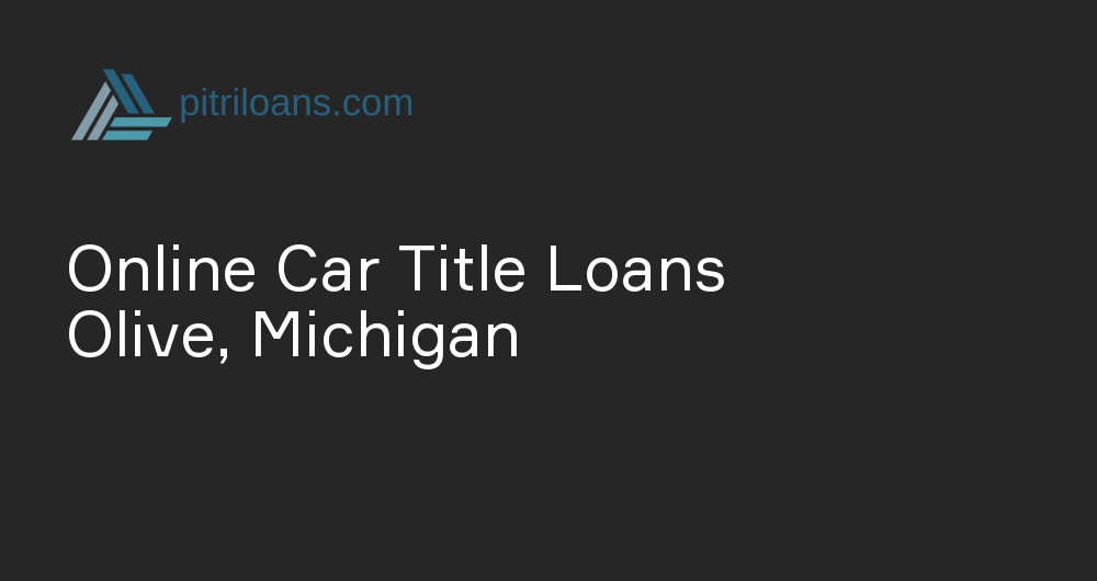 Online Car Title Loans in Olive, Michigan