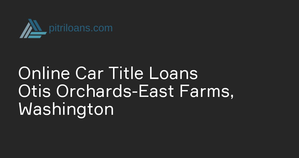 Online Car Title Loans in Otis Orchards-East Farms, Washington