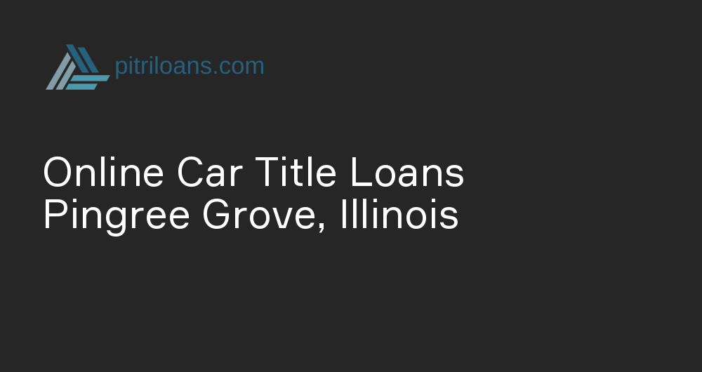 Online Car Title Loans in Pingree Grove, Illinois