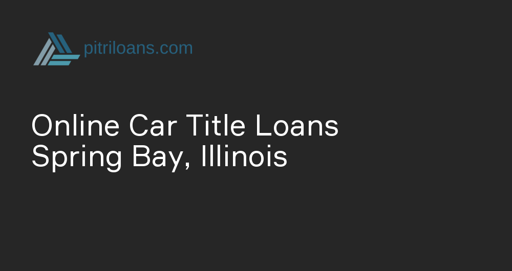 Online Car Title Loans in Spring Bay, Illinois