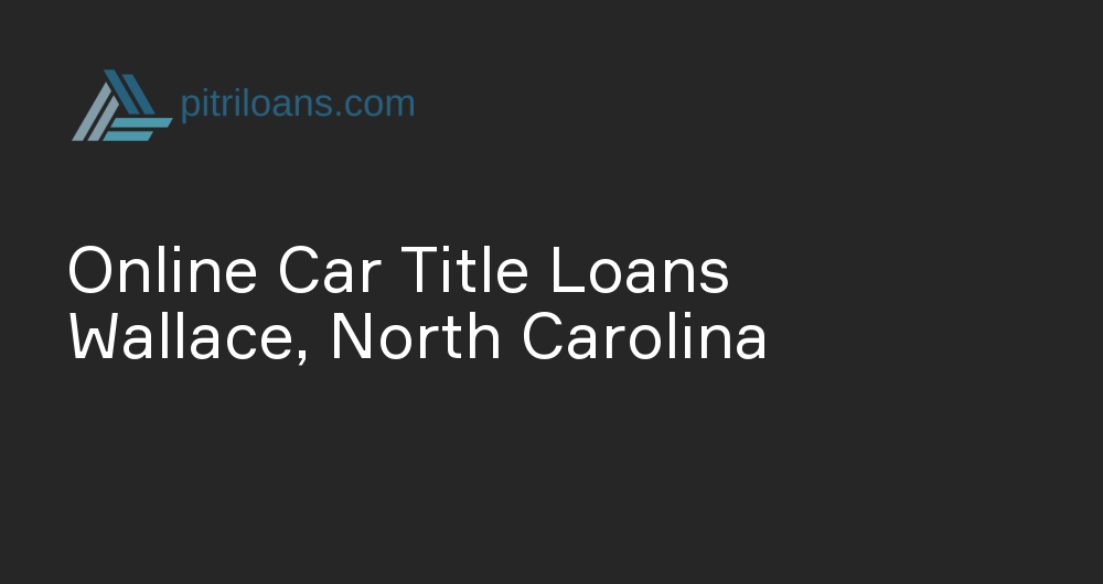 Online Car Title Loans in Wallace, North Carolina