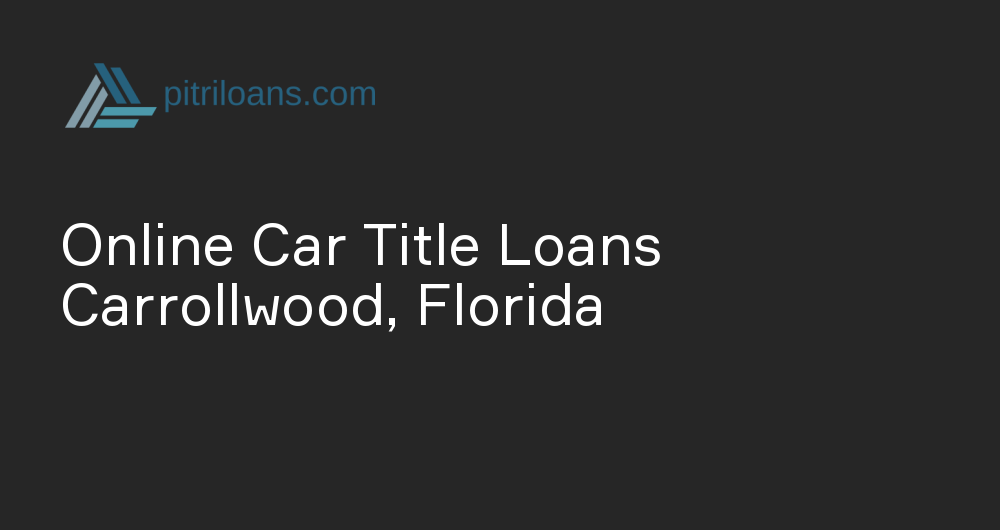 Online Car Title Loans in Carrollwood, Florida