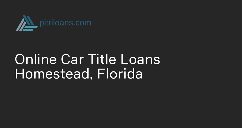 Online Car Title Loans in Homestead, Florida